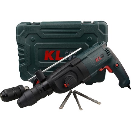 KL PRO KLPM2603 850W 26Mm 3.2J Sds Plus Pnömatik Matkap (Çift Kafalı)