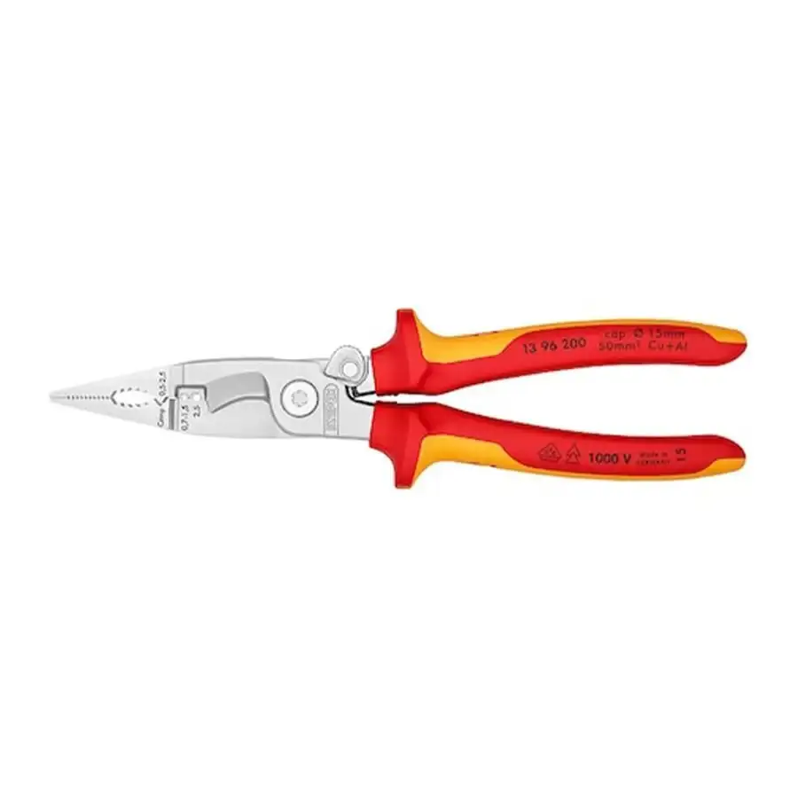 Knipex 13 96 200 VDE Yaylı Elektrikçi Pensesi