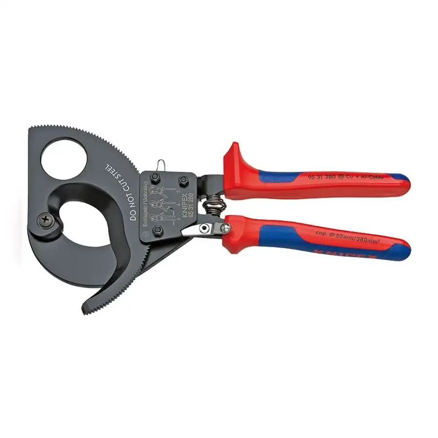 Knipex 95 31 280 Cırcır Mekanizmalı Kablo Kesici
