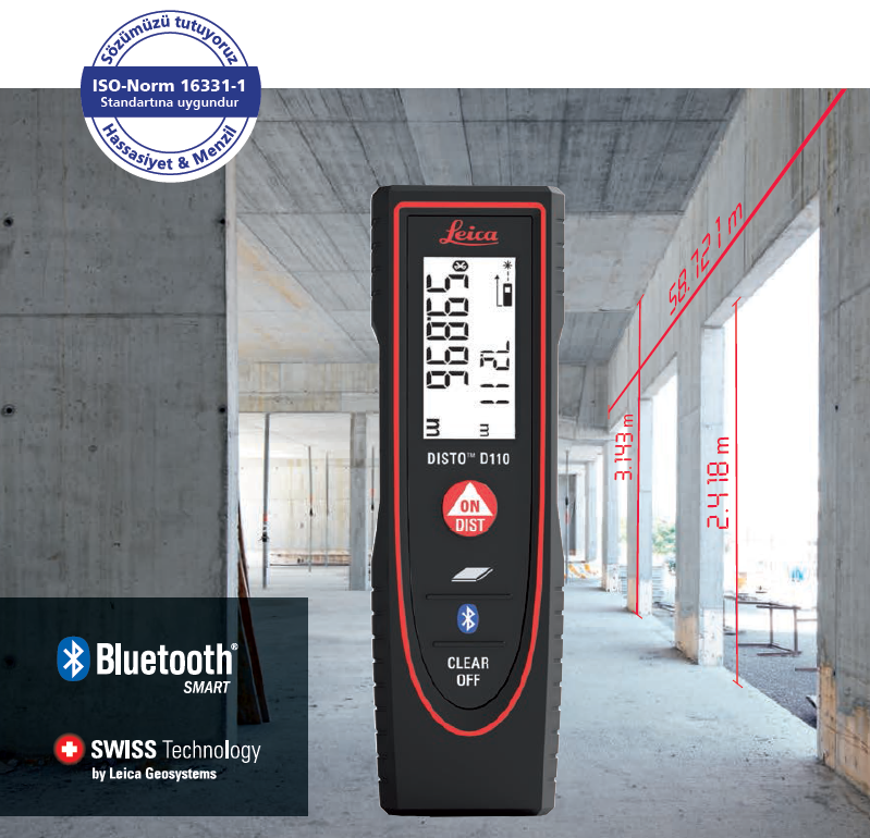Leica Disto D110 Bluetooth'lu 60 Mt Lazer Metre
