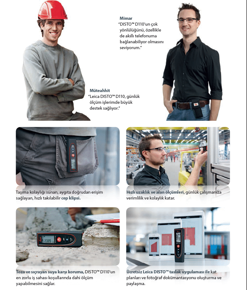 Leica Disto D110 Bluetooth'lu 60 Mt Lazer Metre