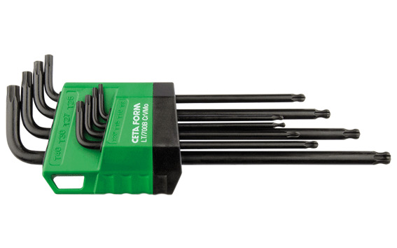 Cetaform LT/700B 8 Parça Topbaşlı Torx L Anahtar Takımı (Uzun Tip)