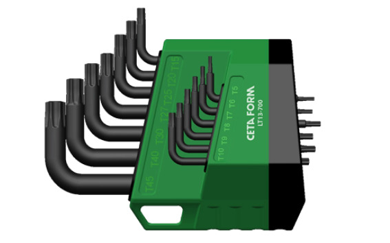 Cetaform LT13/700 13 Parça Torx L Anahtar Takımı (Kısa Tip)