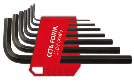 Cetaform LTB/7 7 Parça L Allen Anahtar Takımı (Kısa Tip - Fosfat Kaplı)