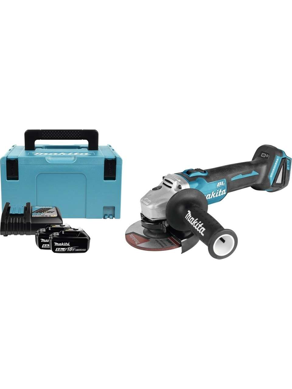 Makita DGA504RTJ Akülü Avuç Taşlama 125mm 18V 5.0Ah