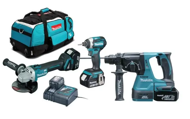 Makita DLX3070TX 3 Parça Akülü Set 18V 5.0Ah