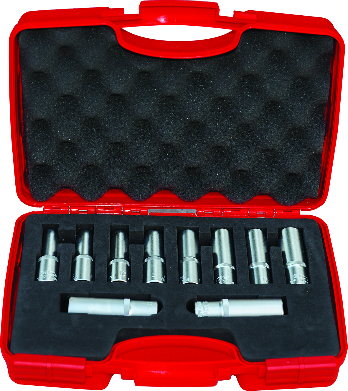 İZELTAŞ 1108006010 10 Parça 1/2" Altı Köşe Derin Lokma Takımı