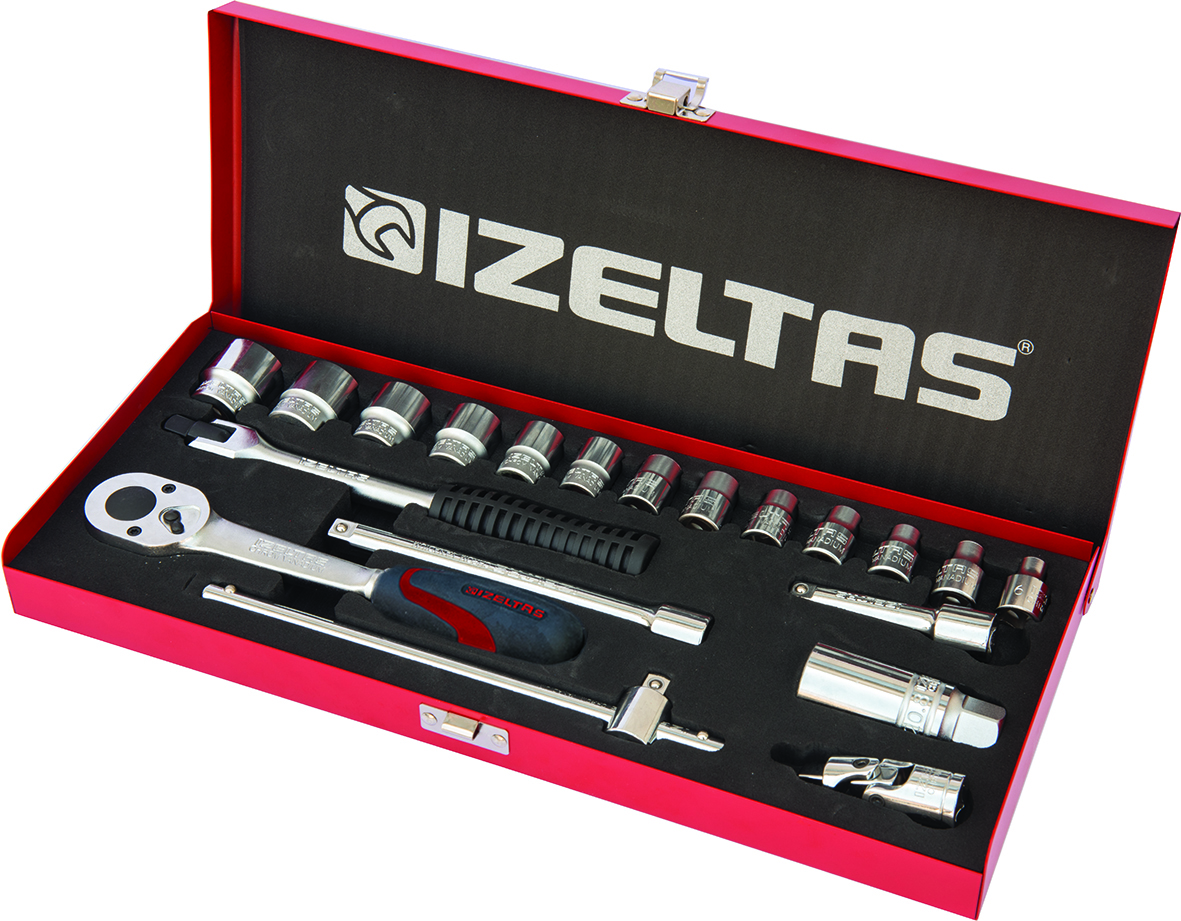 İZELTAŞ 1110006020 20 Li 3/8" Altı Köşe Lokma Takımı