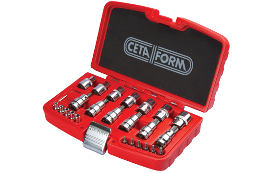 Cetaform C20-25PT 25 Parça 1/4" + 1/2" Torx Lokma Takımı
