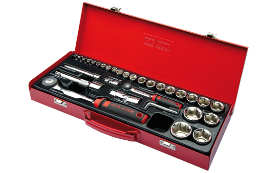 Cetaform C20-35MH4 35 Parça 1/4" + 1/2" 6 Köşe Lokma Takımı