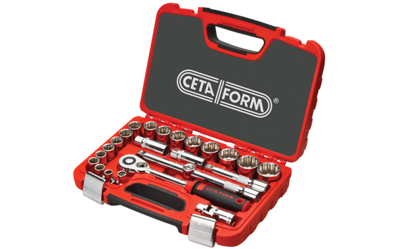 Cetaform C20A-24PB2 24 Parça 1/2" 12 Köşe Yıldız Lokma Takımı