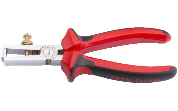 Cetaform E25-11-0160 Kablo Sıyırma Pensesi (Parlak Krom/Duotech Sap)  160-6" - 10Mm2
