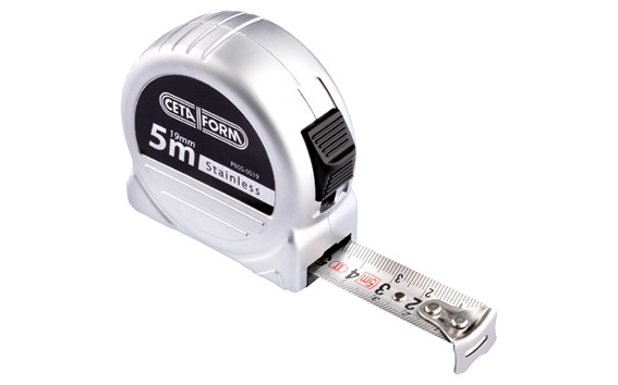 Cetaform P05S-0519 Compact Şerit Metre (Paslanmaz Çelik)  5M - 19Mm