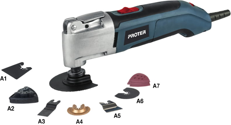 PROTER PR 1001 Elektrikli Çok Amaçlı Multi Makine 80 Mm - 300 W