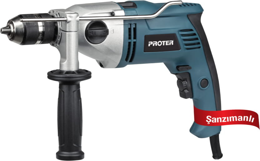 PROTER PR 1150 RL Şanzımanlı Darbeli Matkap 13-16 Mm 1050 W