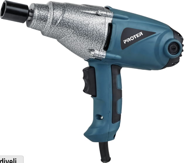PROTER PR 1450 WS Elektrikli Somun Sökme - Sıkma  1/2" - 450 Nm - 1010 W