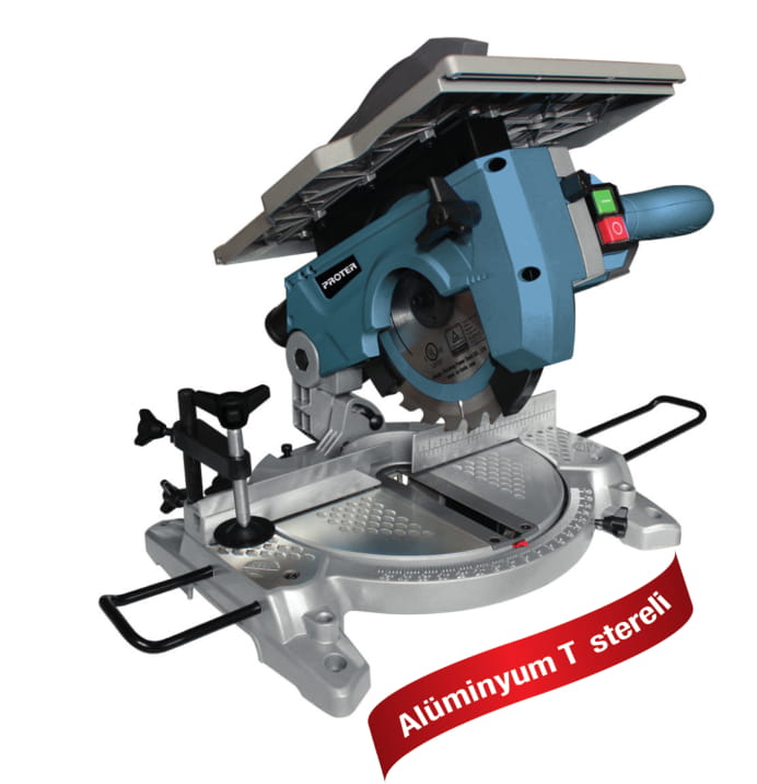 PROTER PR 210 Gönye Kesme Makinesi (Ahşap & Alüminyum)  250 Mm - 1200 W