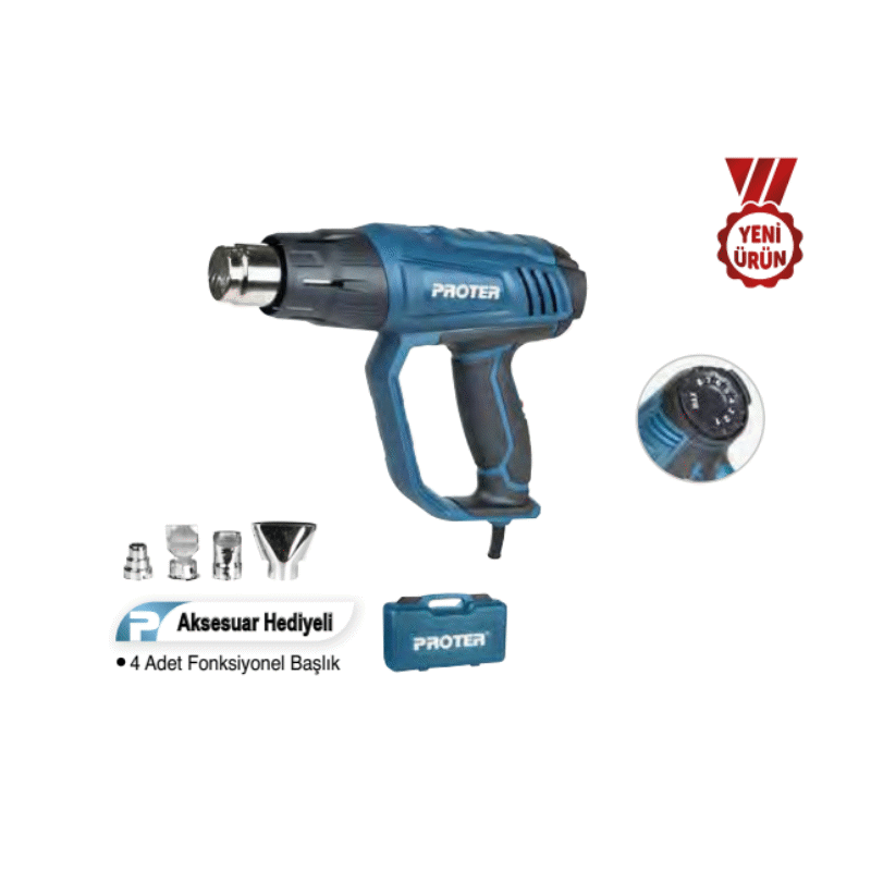 Proter PR 2360 Sıcak Hava Tabancası 2000 W