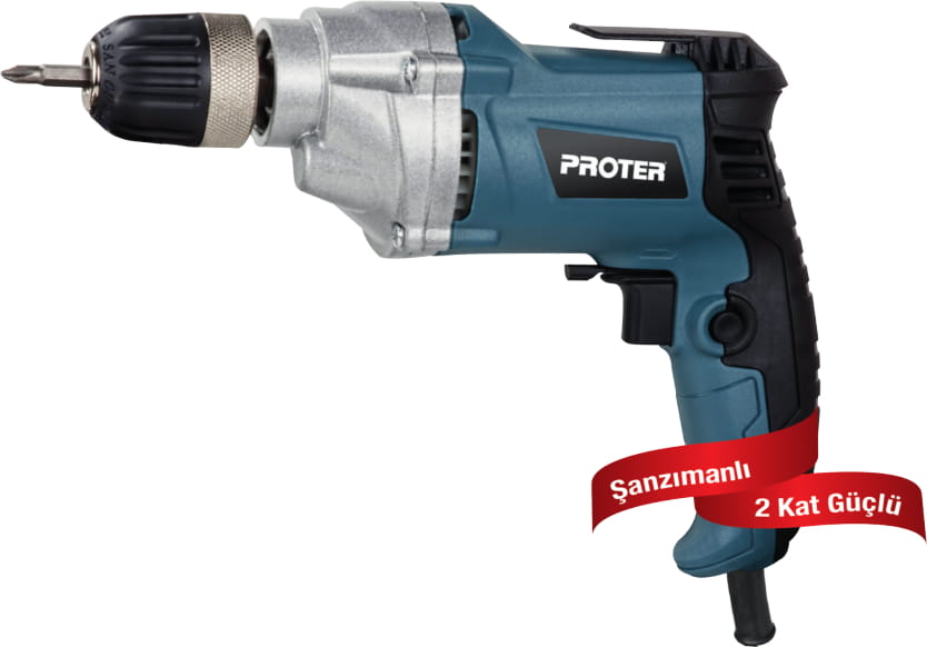 PROTER PR 550 RL Şanzımanlı Darbesiz Matkap 10 Mm 500 W