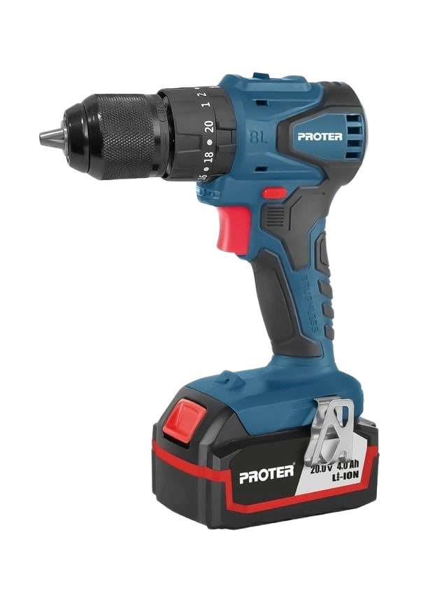 Proter PST 544 BL Çift Akülü Darbeli Kömürsüz Şarjlı Matkap