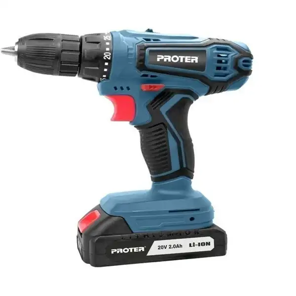 Proter PST 920 SP Çift Akülü Darbesiz Matkap 20V 2.0 Ah