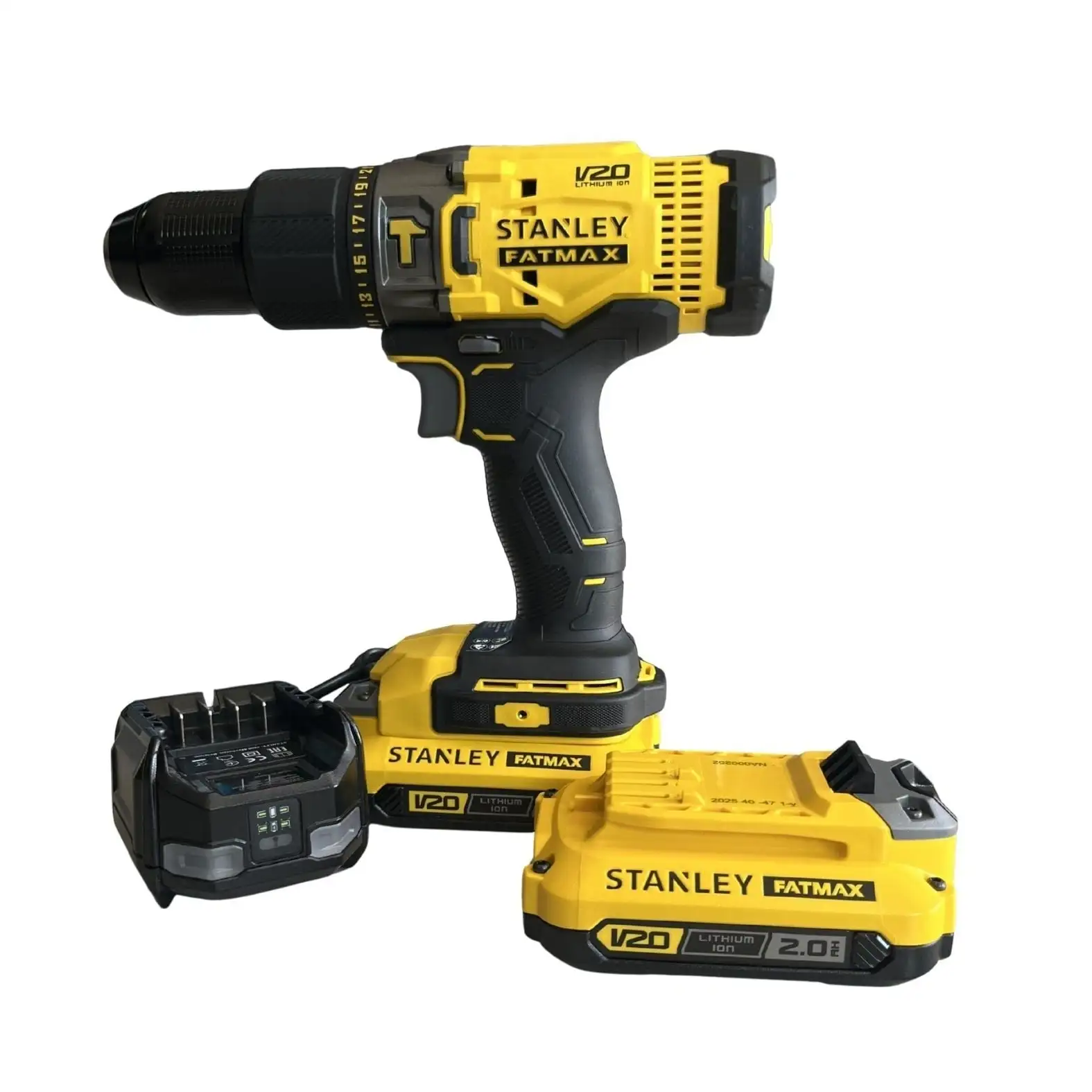 Stanley SCD718D2A 18V V20 Çift Akülü Darbeli Matkap + 83 Parça Aksesuar Kiti