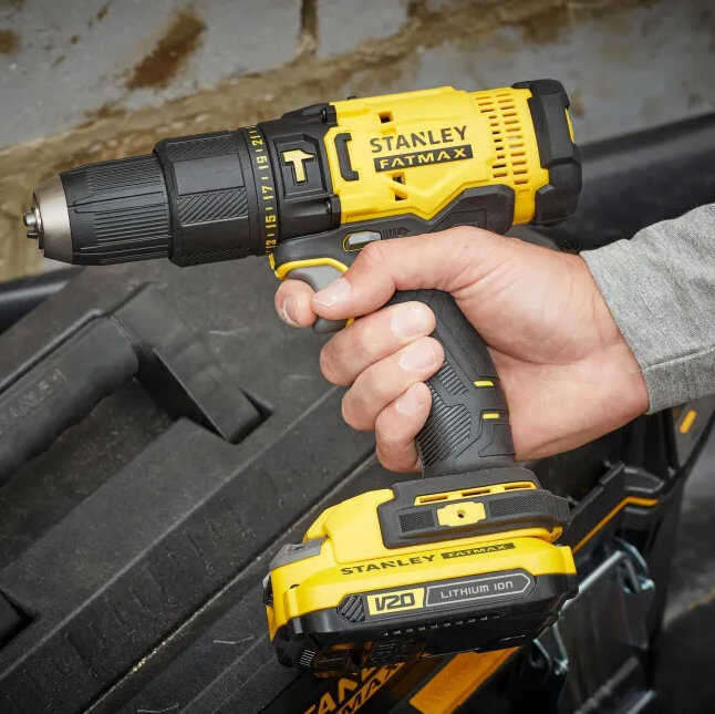 Stanley SCD718D2K V20 Çift Akülü Darbeli Matkap 18V 2.0Ah