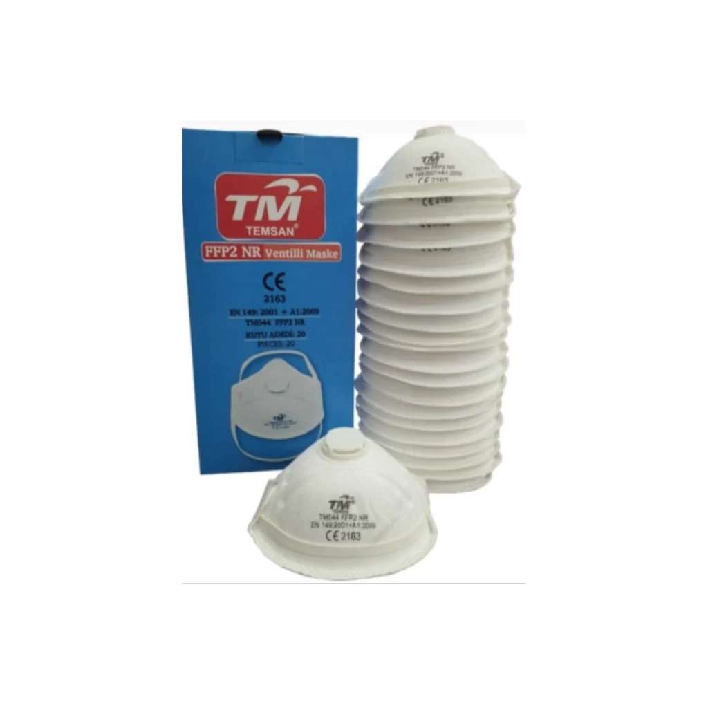 Temsan TM-44 FFP2 NR Ventilli Toz Maskesi 20'li Paket