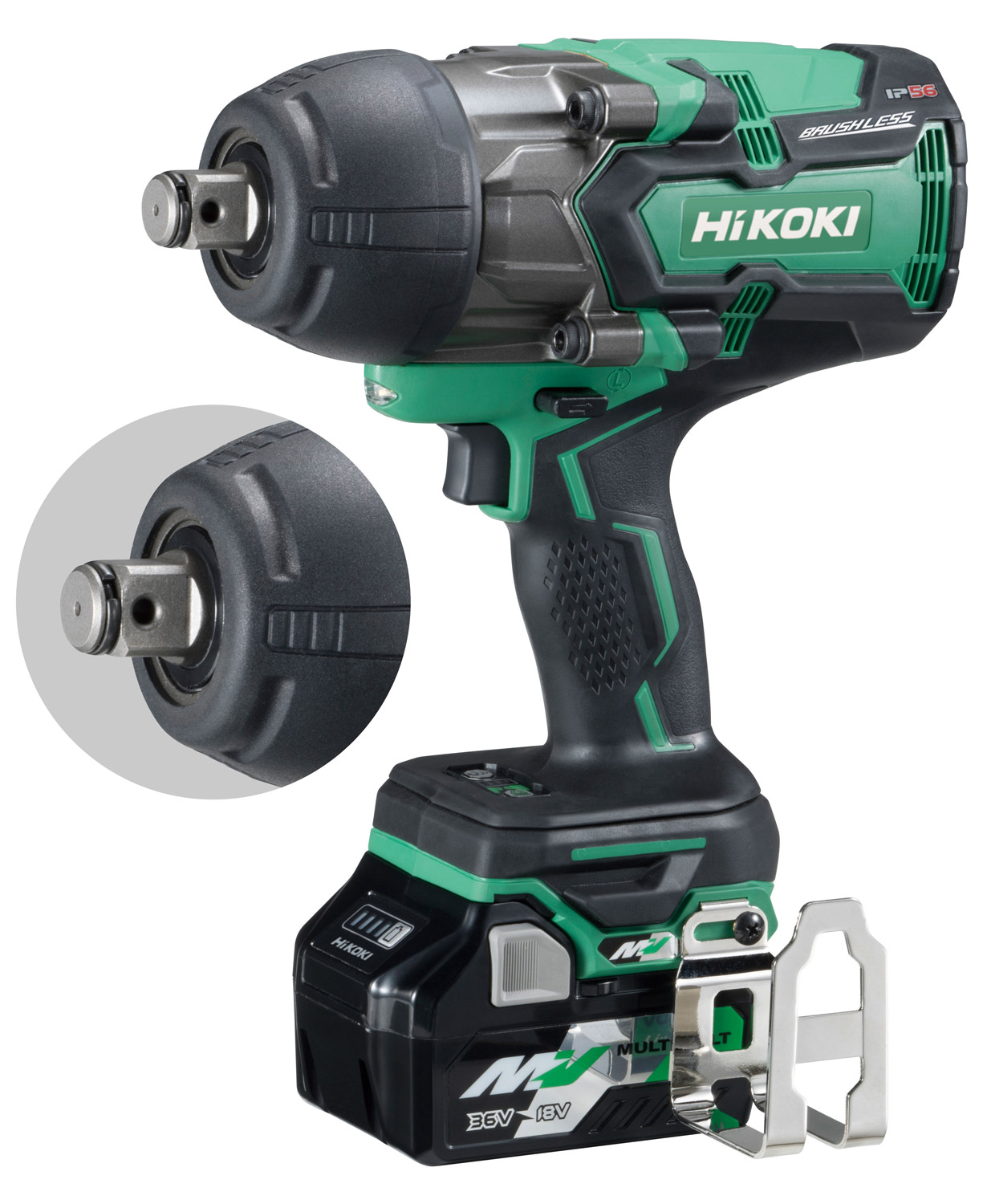 HITACHI WR36DB Multi Volt / 36V - 2.5Ah, 1/2", 1050Nm  Darbeli Somun Sıkma
